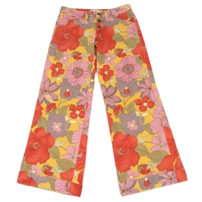 JUNYA WATANABE COMME des GARCONS Floral Jacquard Wide Pants