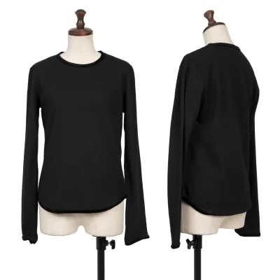 Yohji Yamamoto FEMME Wool Velour Switching T Shirt