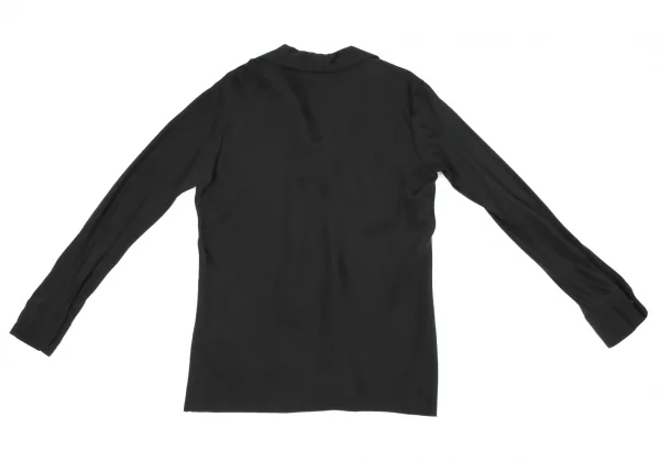 Yohji Yamamoto FEMME Silk Padding Long Sleeve Blouse K-135946_012