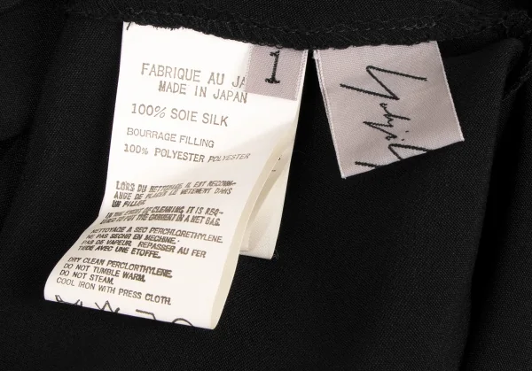 Yohji Yamamoto FEMME Silk Padding Long Sleeve Blouse K-135946_014