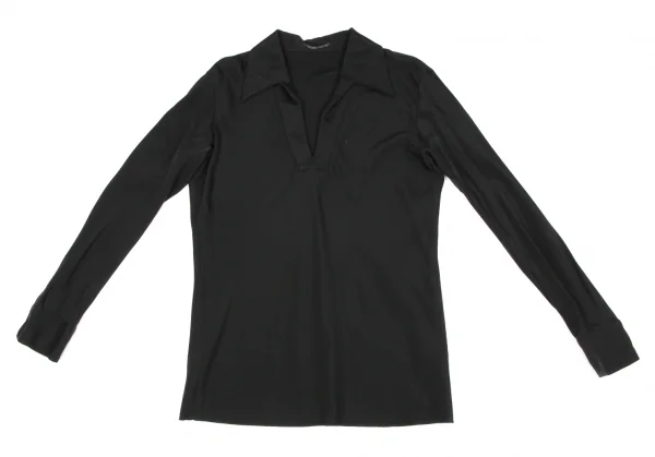 Yohji Yamamoto FEMME Silk Padding Long Sleeve Blouse K-135946_002