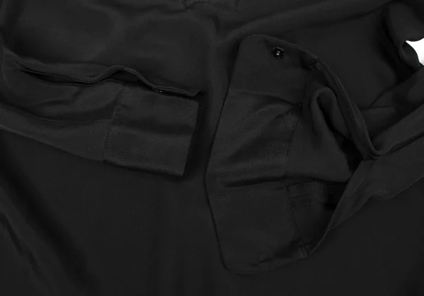 Yohji Yamamoto FEMME Silk Padding Long Sleeve Blouse K-135946_009