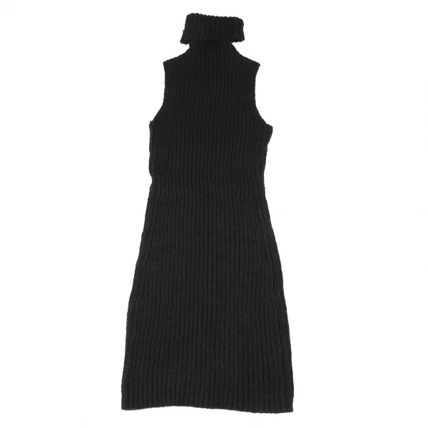 Yohji Yamamoto FEMME Wool Nylon Sleeveless Long Knit Sweater K-135959_010