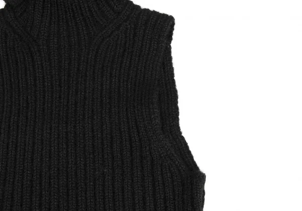 Yohji Yamamoto FEMME Wool Nylon Sleeveless Long Knit Sweater K-135959_006