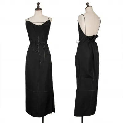 Yohji Yamamoto FEMME Silk String Stitch Design Tube Dress