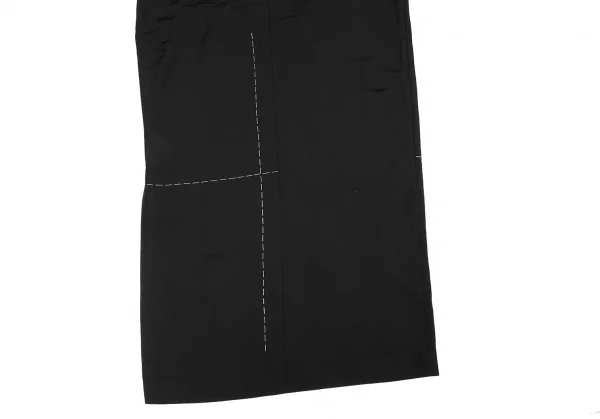 ヨウジヤマモト ファムYohji Yamamoto FEMME シルクストリングステッチデザインチューブワンピース 黒3 K-135962_007