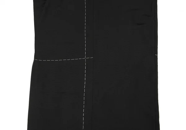 ヨウジヤマモト ファムYohji Yamamoto FEMME シルクストリングステッチデザインチューブワンピース 黒3 K-135962_008