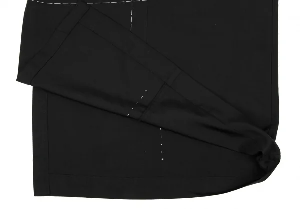 ヨウジヤマモト ファムYohji Yamamoto FEMME シルクストリングステッチデザインチューブワンピース 黒3 K-135962_009