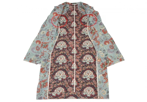 Unbranded Printed Buttonless Back Long Jacket K-135968_009