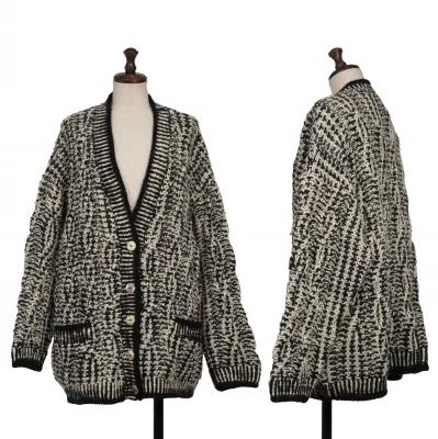 DKNY Wool Hand Knit Cardigan