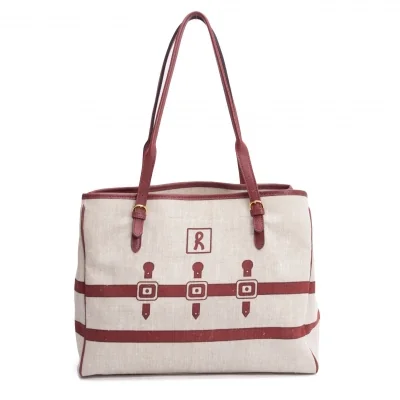 Roberta di Camerino Printed Canvas Tote Bag