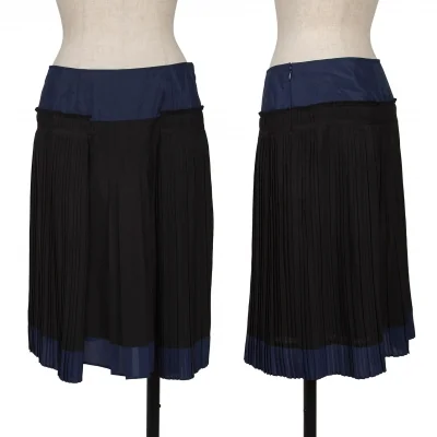 ATSURO TAYAMA Bicolor Switching Pleated Skirt