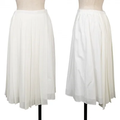 A.T ATSURO TAYAMA Pleated Check Layered Skirt