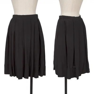 BEAMS HEART Rayon Blend Pleated Skirt