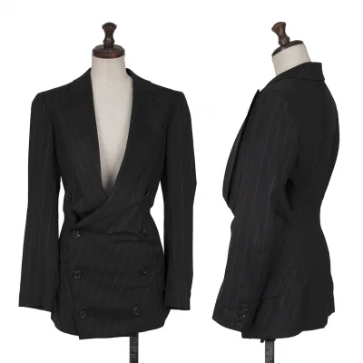 Jean Paul GAULTIER Lame Striped Drape Jacket