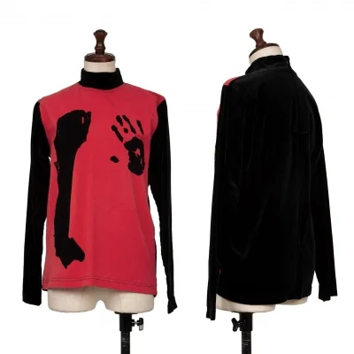 Jean Paul GAULTIER FEMME Velor Switching Hand Design Tops