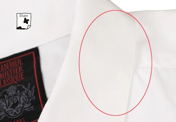 Jean-Paul GAULTIER CLASSIQUE Strap Design Cotton Long Sleeve Shirt K-136056_005