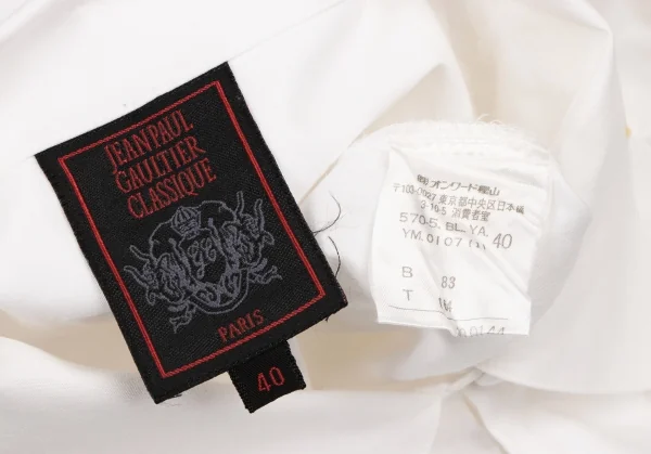 Jean-Paul GAULTIER CLASSIQUE Strap Design Cotton Long Sleeve Shirt K-136056_019