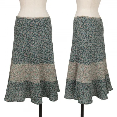 Unbranded Wool Floral Printed Skirt