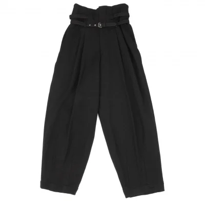 COMME des GARCONS Belted High Waist Knit Pants