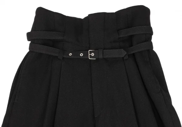 コムデギャルソンCOMME des GARCONSベルテッドハイウエストニットパンツ 黒M K-136100_002