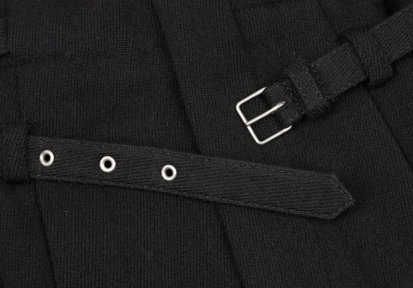 コムデギャルソンCOMME des GARCONSベルテッドハイウエストニットパンツ 黒M K-136100_003