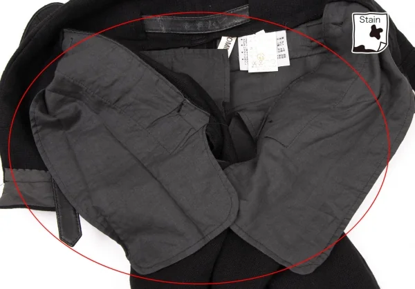 コムデギャルソンCOMME des GARCONSベルテッドハイウエストニットパンツ 黒M K-136100_007