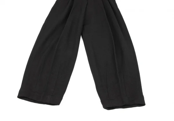 コムデギャルソンCOMME des GARCONSベルテッドハイウエストニットパンツ 黒M K-136100_009
