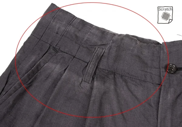 COMME des GARCONS Silk Tuck Wide Pants K-136103_003