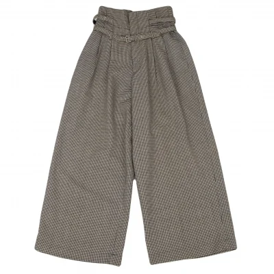 COMME des GARCONS Puppytooth Belted Wide Pants