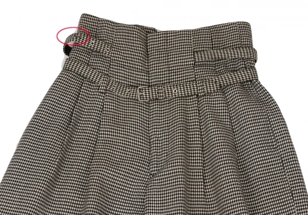 COMME des GARCONS Puppytooth Belted Wide Pants K-136108_002