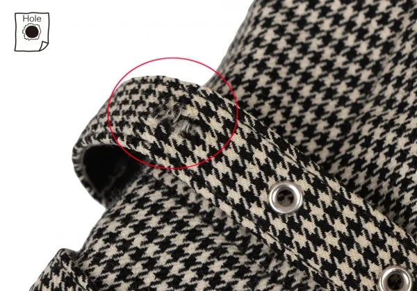 COMME des GARCONS Puppytooth Belted Wide Pants K-136108_003