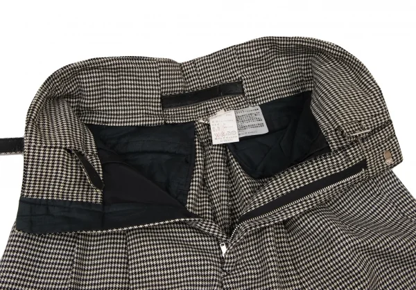 COMME des GARCONS Puppytooth Belted Wide Pants K-136108_005