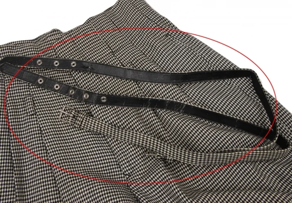 COMME des GARCONS Puppytooth Belted Wide Pants K-136108_006