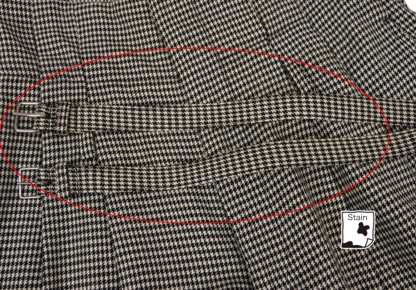 COMME des GARCONS Puppytooth Belted Wide Pants K-136108_008