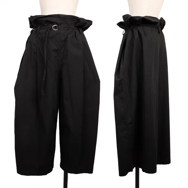 COMME des GARCONS FRANCE Cotton Belted Big Pants Black M K-136111_001