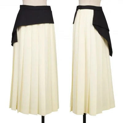 tricot COMME des GARCONS Bi-color Switching Pleated Skirt