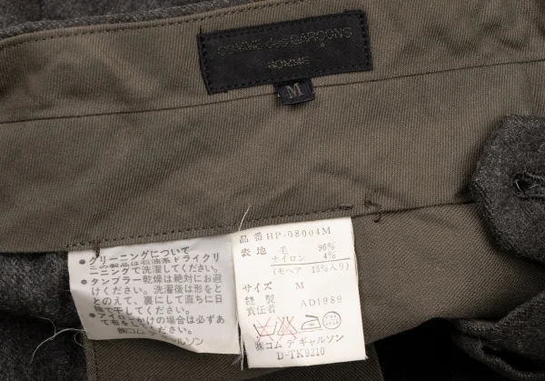 COMME des GARCONS HOMME Mohair Blend Wool Pants K-136122_020