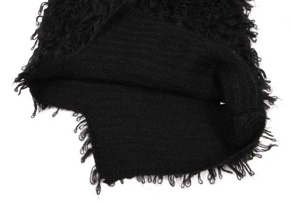 COMME des GARCONS Asymmetric Shaggy Knit Vest K-136136_007