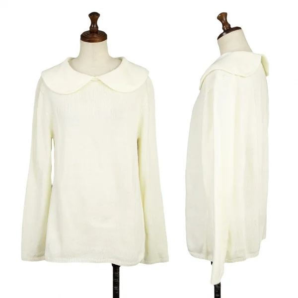 COMME des GARCONS COMME des GARCONS Acrylic Knit Sweater Cream S K-136148_001
