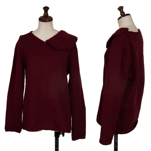 COMME des GARCONS COMME des GARCONS Wool Knit Sweater Bordeaux S K-136149_001