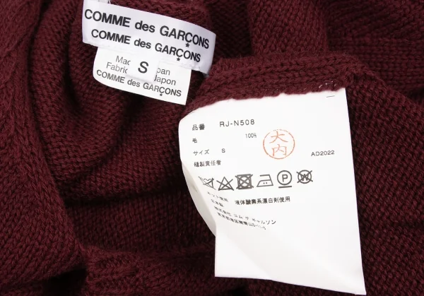 COMME des GARCONS COMME des GARCONS Wool Knit Sweater K-136149_013