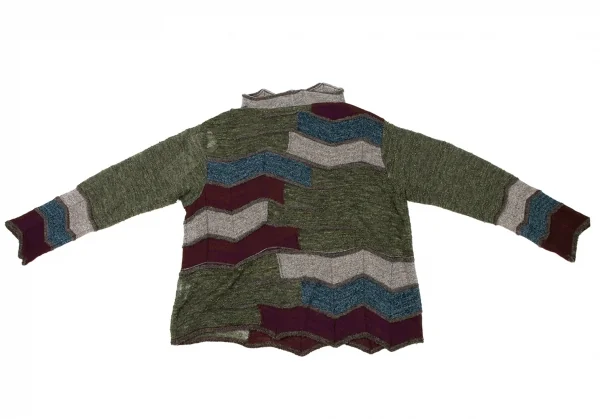 FUGA FUGA Patchwork Zigzag Turtleneck Knit K-136175_010