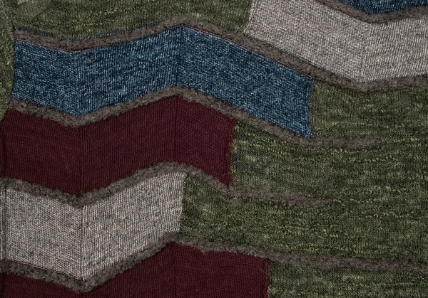 FUGA FUGA Patchwork Zigzag Turtleneck Knit K-136175_011