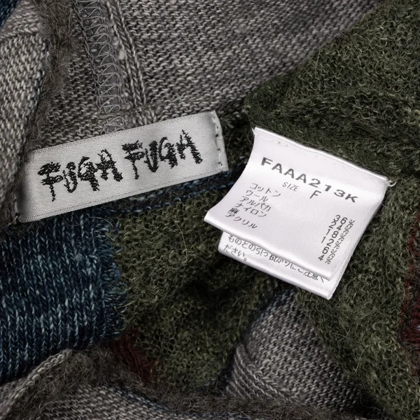 FUGA FUGA Patchwork Zigzag Turtleneck Knit K-136175_014