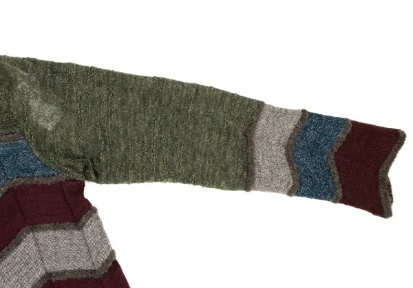 FUGA FUGA Patchwork Zigzag Turtleneck Knit K-136175_006