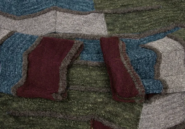 FUGA FUGA Patchwork Zigzag Turtleneck Knit K-136175_007