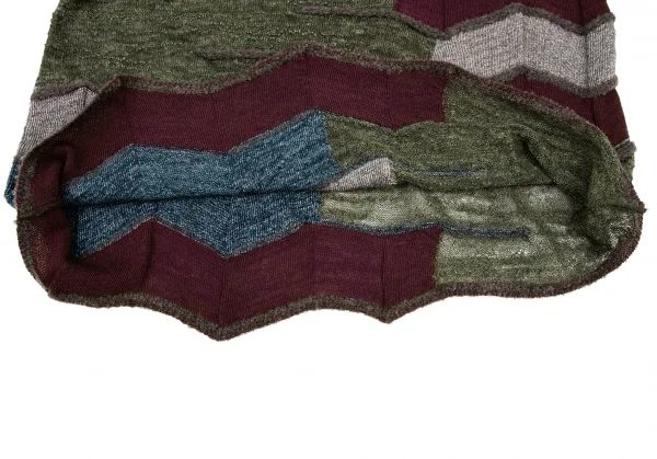 FUGA FUGA Patchwork Zigzag Turtleneck Knit K-136175_009
