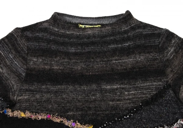 M.&KYOKO Sleeve Flare Decoration Knit Sweater K-136176_003