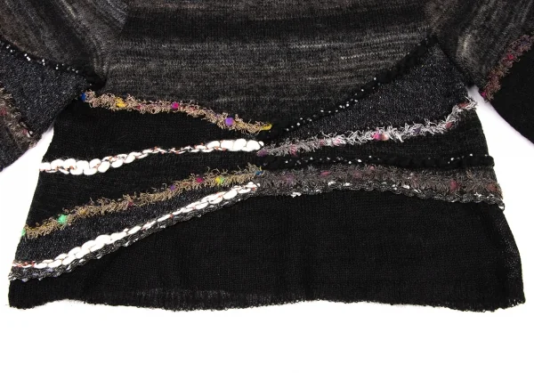 M.&KYOKO Sleeve Flare Decoration Knit Sweater K-136176_008
